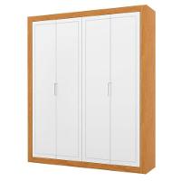 Guarda Roupa Infantil Tutto New 4 Portas Freijó Branco Soft - Matic - 1