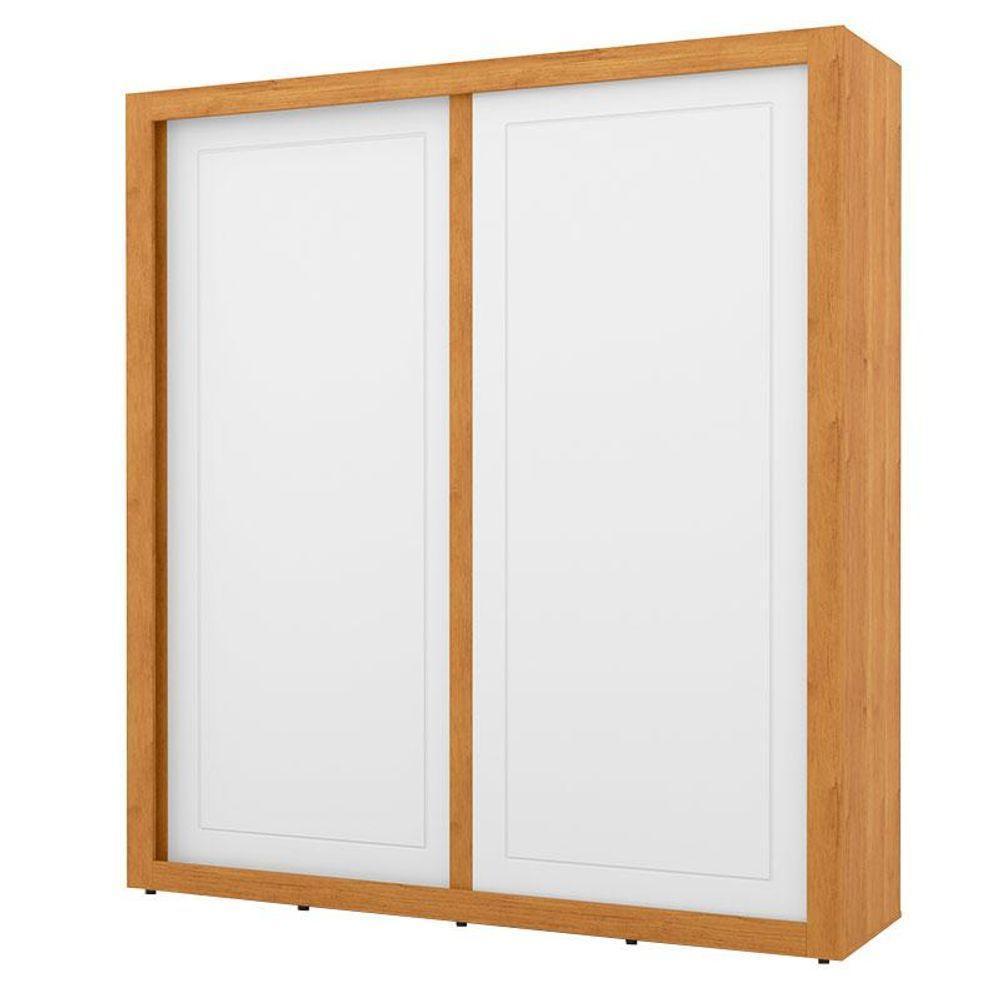 Guarda Roupa Tutto New 2 Portas De Correr Freijó Branco Soft - Matic - 1