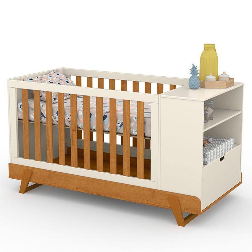 Berço Multifuncional Bkids Off White Freijó Eco Wood - Matic - 1