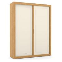 Berço Americano Capitonê New Boucle E Guarda Roupa Tutto New 2 Portas Freijó Off White - Matic - 5