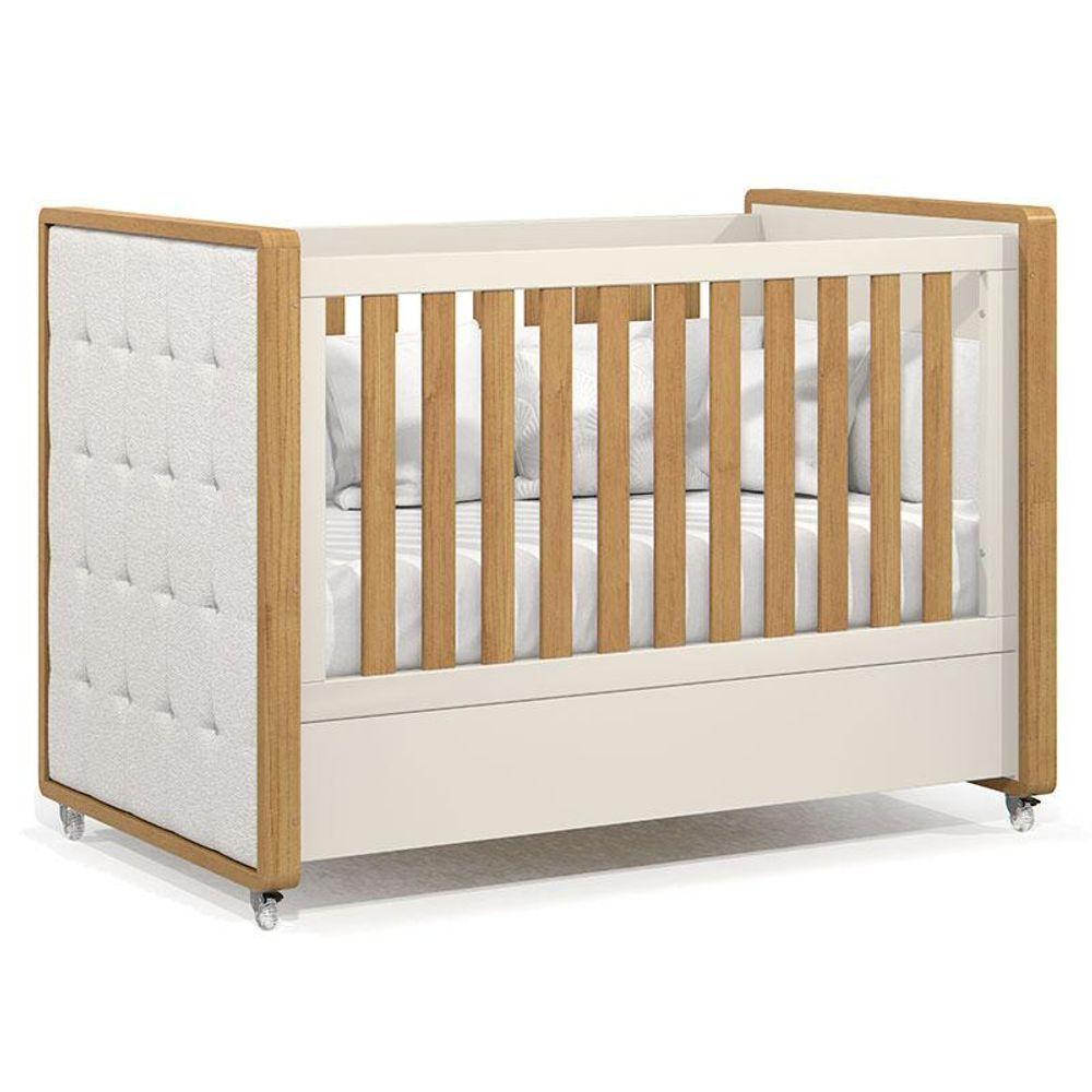 Quarto De Bebe 2 Portas Tutto New Freijó Off White Com Capitonê New Boucle - Matic - 5