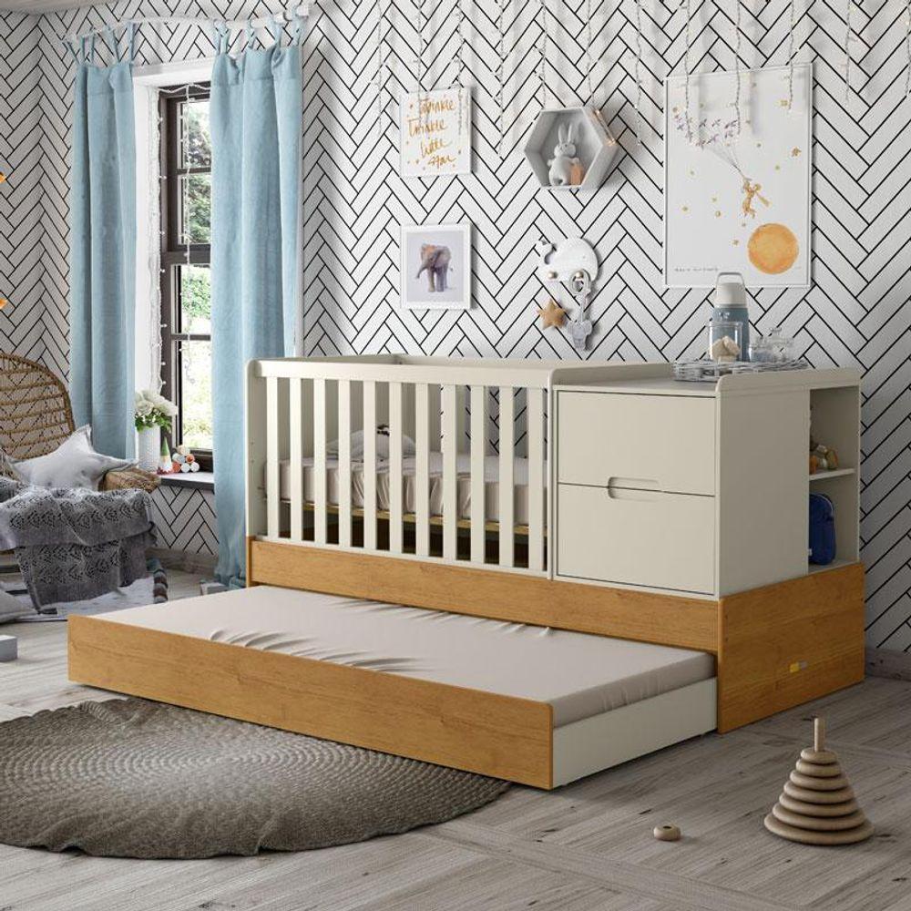 Berço Americano Multifuncional Formare Off White Freijó - Matic - 2