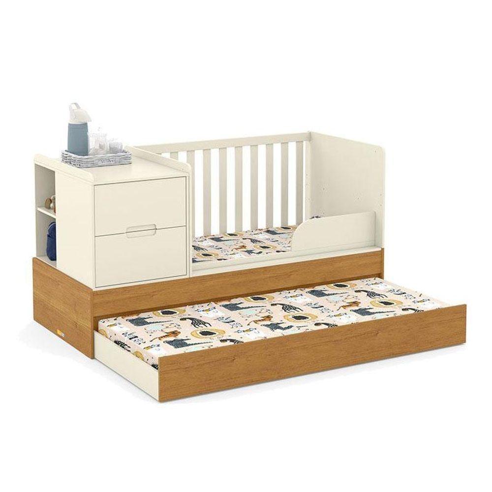 Berço Americano Multifuncional Formare Off White Freijó Com Colchão Gazin - Matic - 3