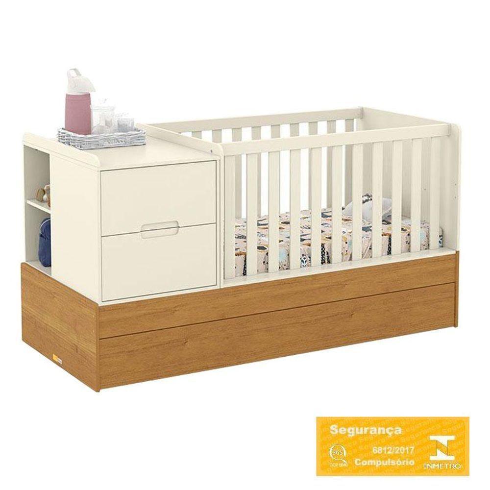 Berço Americano Multifuncional Formare Off White Freijó Com Colchão Gazin - Matic - 5