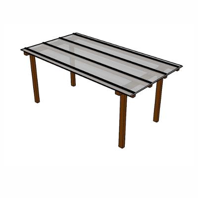 Kit Policarbonato Branco 6mm 2,00m X 6,00m - Perfis Naturais