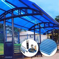 Kit Policarbonato Azul 6mm 2,00m X 6,00m - Perfis Naturais - 2