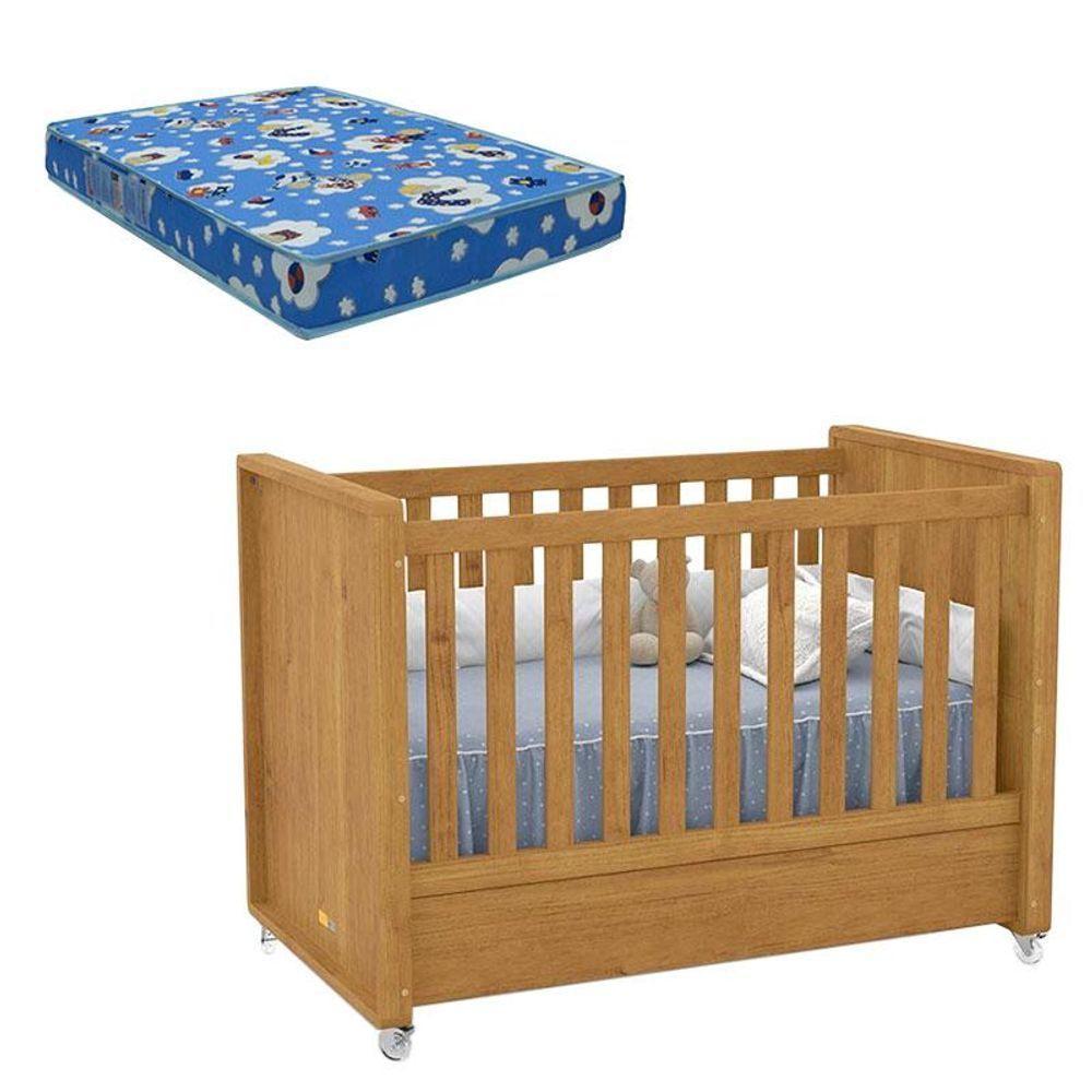 Berço Americano Tutto New Freijó Com Colchão Ortobom - Matic - 1