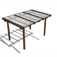 Kit Policarbonato Cristal 4mm 3,00m X 1,00m - Perfis Naturais - 1