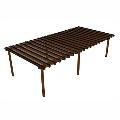 Kit Policarbonato Bronze 4mm 10,00m X 4,00m - Perfis Naturais