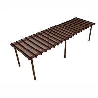 Kit Policarbonato Bronze 4mm 10,00m X 2,00m - Perfis Naturais - 1