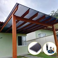 Kit Policarbonato Fume 4mm 10,00m X 2,00m - Perfis Naturais - 3