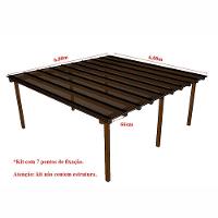 Kit Policarbonato Bronze 6mm 6,00m X 6,00m - Perfis Naturais - 4