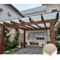 Kit Policarbonato Branco Refletivo 6mm 8,00m X 1,50m - Perfis Naturais