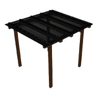 Kit Policarbonato Fume 4mm 2,00m X 3,00m - Perfis Naturais - 1