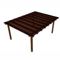 Kit Policarbonato Bronze 4mm 4,00m X 3,00m - Perfis Naturais - 1