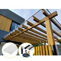 Kit Policarbonato Cristal 4mm 5,00m X 3,00m - Perfis Naturais