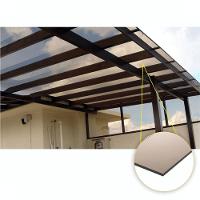 Kit Policarbonato Bronze 3mm 4,00m X 3,00m - Perfis Naturais