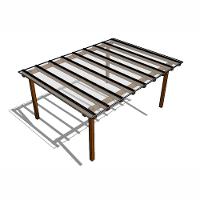 Kit Policarbonato Compacto Cristal 3mm 4,00m X 3,00m - Perfis Naturais - 1