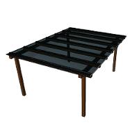 Kit Policarbonato Fume 6mm 4,00m X 1,50m - Perfis Naturais - 1