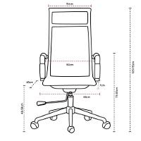 Cadeira De Escritório Esteirinha Base Cromada Com Rodinha Fortt Turin Preta Cef04-p - 7