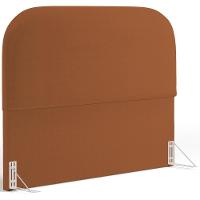 Cabeceira Cama Box King 195cm Lanna Com Puff Recamier Doha W01 Bouclê Terracota - Lyam Decor - 2