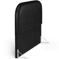 Cabeceira Cama Box King 195cm Lanna Com Puff Recamier Doha W01 Couríssimo Preto - Lyam Decor - 6