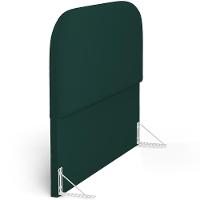 Cabeceira Cama Box Queen 160cm Lanna Com Puff Recamier Doha W01 Bouclê Verde - Lyam Decor - 2