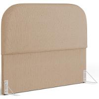 Cabeceira Cama Box Queen 160cm Orgânica Lanna W01 Linho Bege Escuro - Lyam Decor - 1