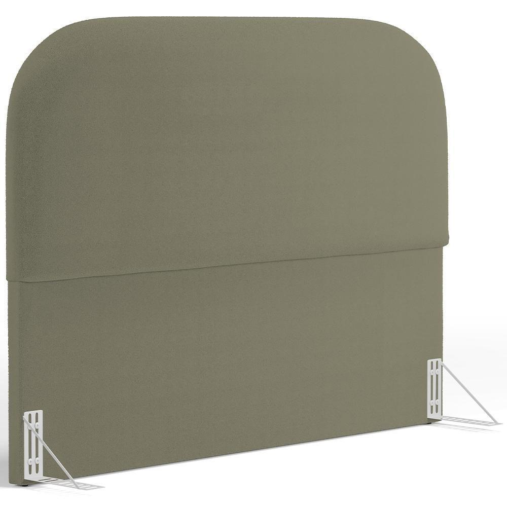 Cabeceira Cama Box King 195cm Orgânica Lanna W01 Bouclê Oliva - Lyam Decor - 1