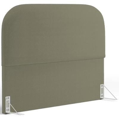 Cabeceira Cama Box King 195cm Orgânica Lanna W01 Bouclê Oliva - Lyam Decor