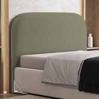 Cabeceira Cama Box King 195cm Orgânica Lanna W01 Bouclê Oliva - Lyam Decor - 6