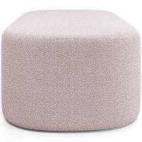 Cabeceira Cama Box King 195cm Lanna Com Puff Recamier Doha W01 Bouclê Rosê - Lyam Decor - 6