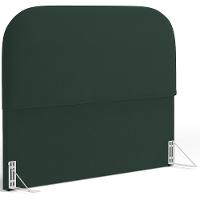 Cabeceira Cama Box Casal 140cm Orgânica Lanna W01 Suede Verde Musgo - Lyam Decor - 1