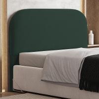 Cabeceira Cama Box Casal 140cm Orgânica Lanna W01 Suede Verde Musgo - Lyam Decor - 6