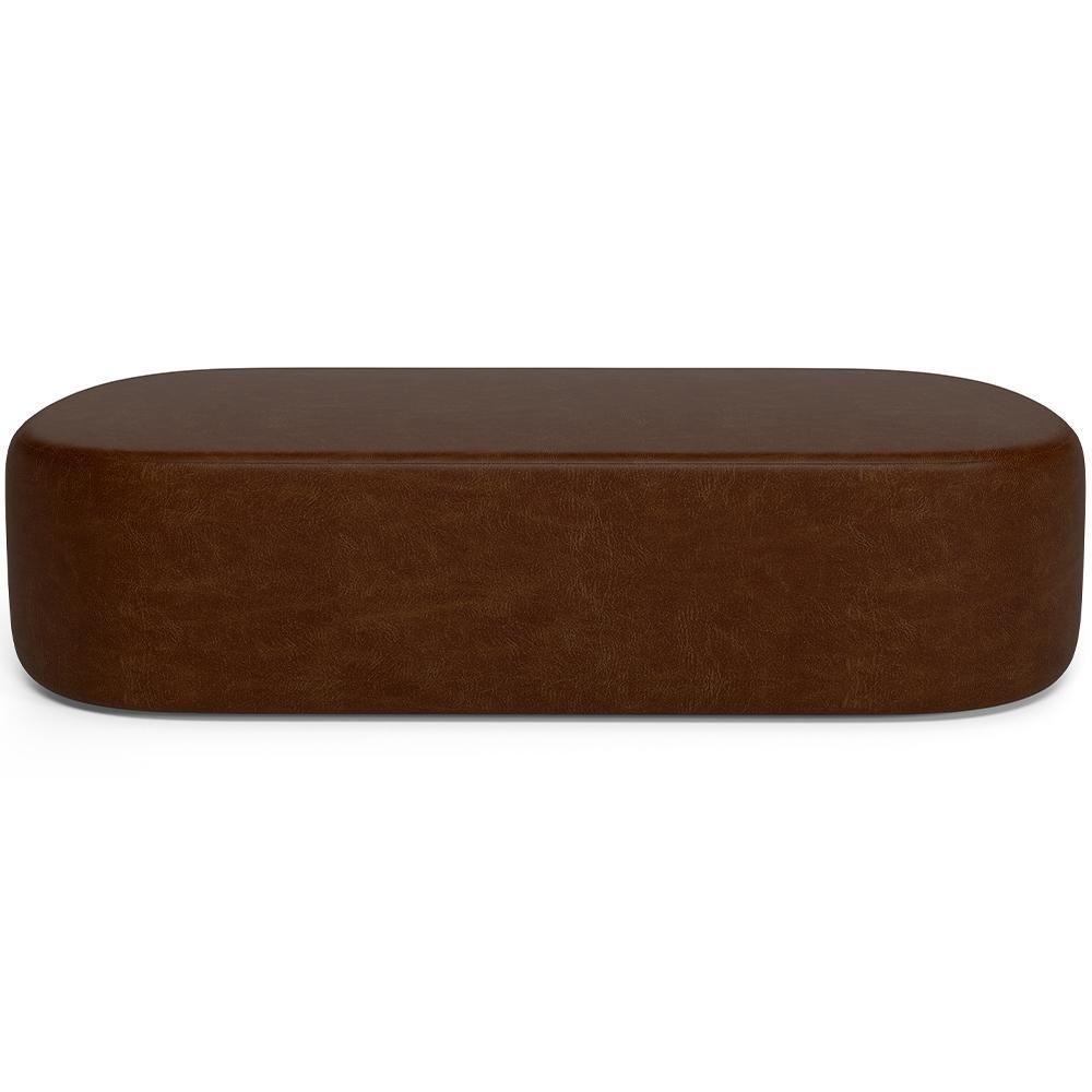 Cabeceira Cama Box Queen 160cm Lanna Com Puff Recamier Doha W01 Couríssimo Marrom - Lyam Decor - 5