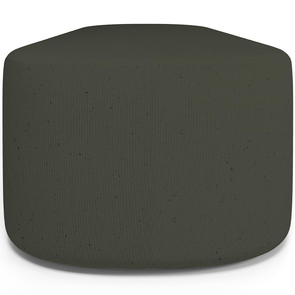 Cabeceira Cama Box Casal 140cm Lanna Com Puff Recamier Doha W01 Linho Verde Musgo - Lyam Decor - 6