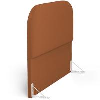 Cabeceira Cama Box Queen 160cm Lanna Com Puff Recamier Doha W01 Bouclê Terracota - Lyam Decor - 2