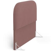 Cabeceira Cama Box Casal 140cm Lanna Com Puff Recamier Doha W01 Suede Rosê - Lyam Decor - 8