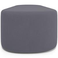 Cabeceira Cama Box King 195cm Lanna Com Puff Recamier Doha W01 Suede Cinza - Lyam Decor - 6