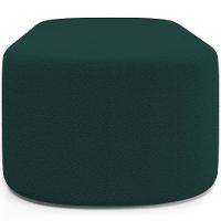 Cabeceira Cama Box Casal 140cm Lanna Com Puff Recamier Doha W01 Bouclê Verde - Lyam Decor - 6