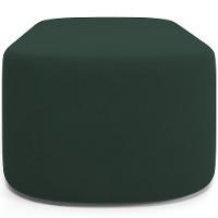Cabeceira Cama Box Casal 140cm Lanna Com Puff Recamier Doha W01 Suede Verde Musgo - Lyam Decor - 6