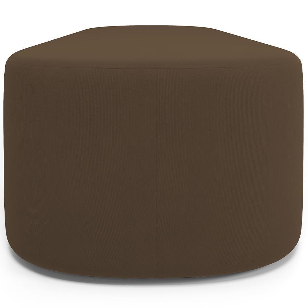 Cabeceira Cama Box Queen 160cm Lanna Com Puff Recamier Doha W01 Suede Marrom - Lyam Decor - 6