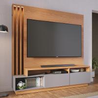 Estante Painel Para Tv 65 Pol Com Led Alencar C04 Freijó Cinza Fosco - Lyam Decor - 7