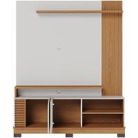 Estante Painel Para Tv 65 Pol 152cm Mayer C04 Off White Matte Freijó - Lyam Decor - 6