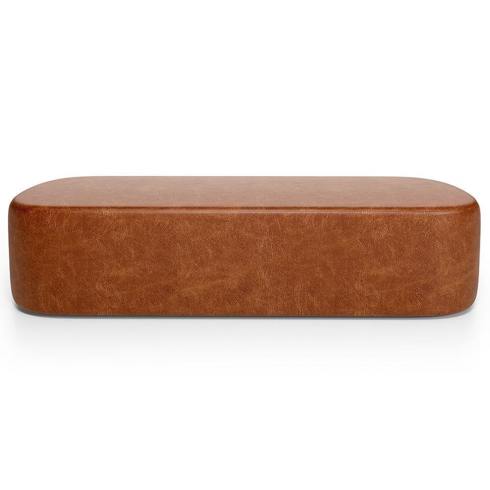 Cabeceira Cama Box Queen 160cm Lanna Com Puff Recamier Doha W01 Couríssimo Camel - Lyam Decor - 8