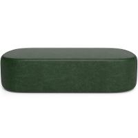 Cabeceira Cama Box Queen 160cm Lanna Com Puff Recamier Doha W01 Couríssimo Verde - Lyam Decor - 8