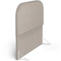 Cabeceira Cama Box Casal 140cm Orgânica Lanna W01 Linho Bege - Lyam Decor - 2