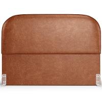 Cabeceira Cama Box King 195cm Lanna Com Puff Recamier Doha W01 Couríssimo Camel - Lyam Decor - 6