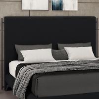 Cabeceira Cama Box King 195cm Estofada Goya P05 Veludo Preto - Lyam Decor - 6