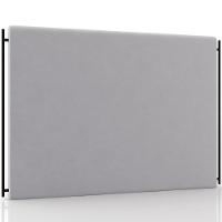 Cabeceira Cama Box Casal 140cm Estofada Goya P05 Veludo Cinza - Lyam Decor - 1